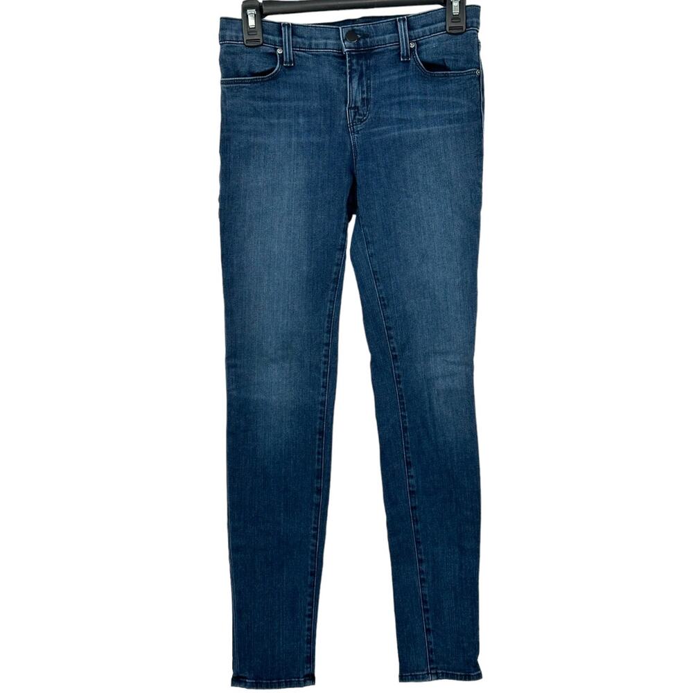 J Brand Jeans Womens 26 Dark Wash Mood Super Skinny Cotton Stretch Denim Y2K USA - Picture 1 of 7